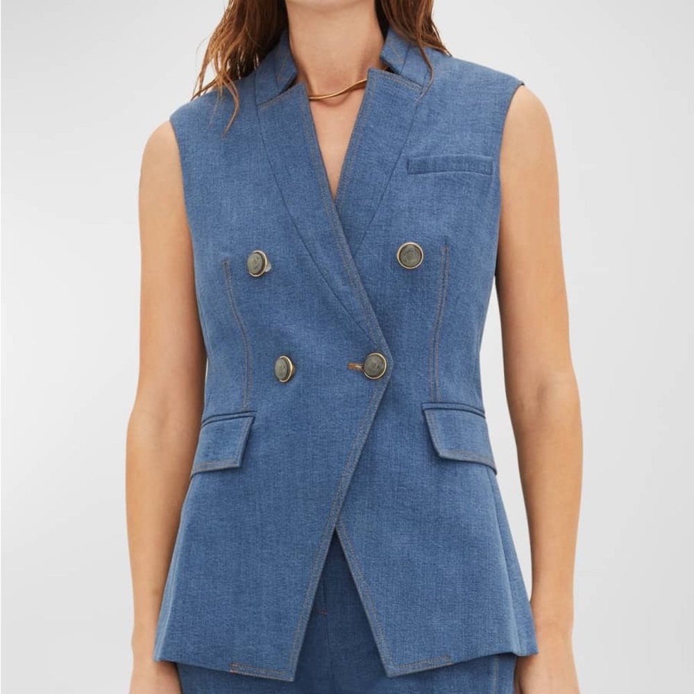 Veronica Beard Amika Denim Vest